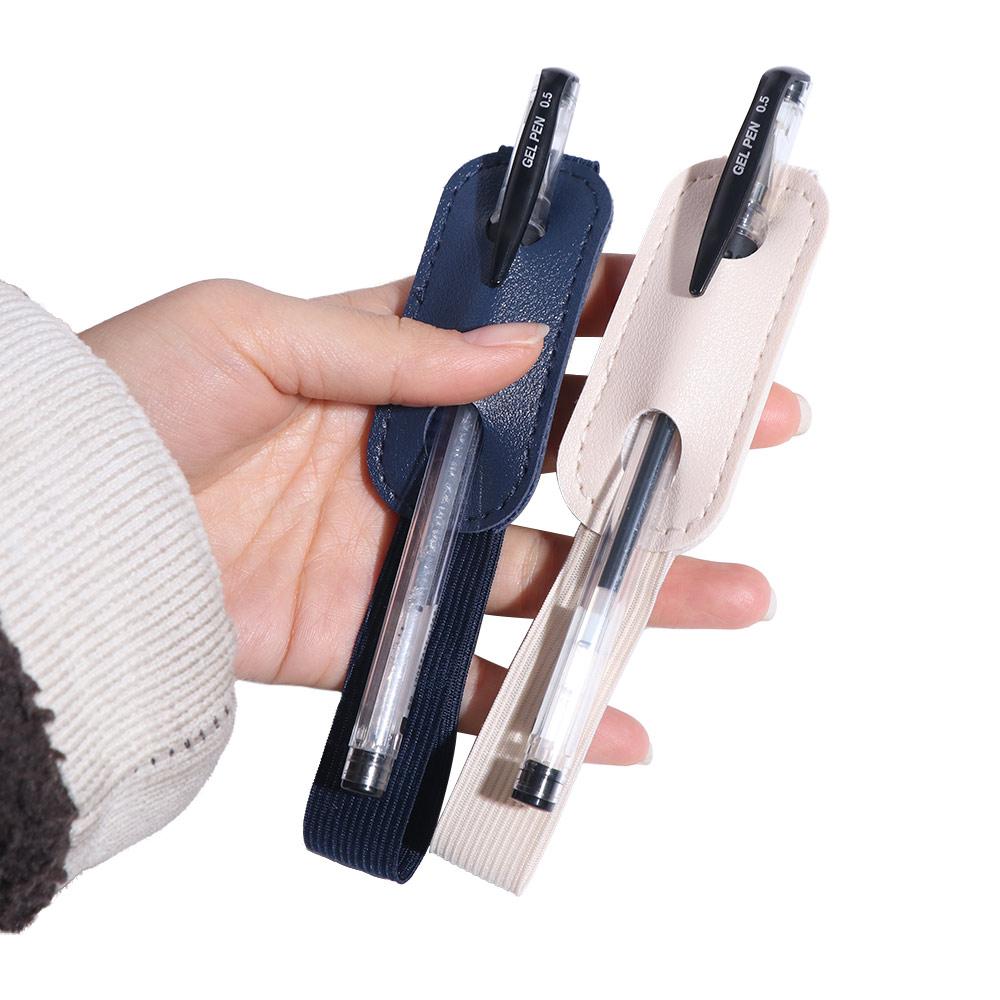 6 Stück Verstellbare Riemen Elastisches Band Stifthalter Bunter Stiftclip für Notizbuch Outdoor