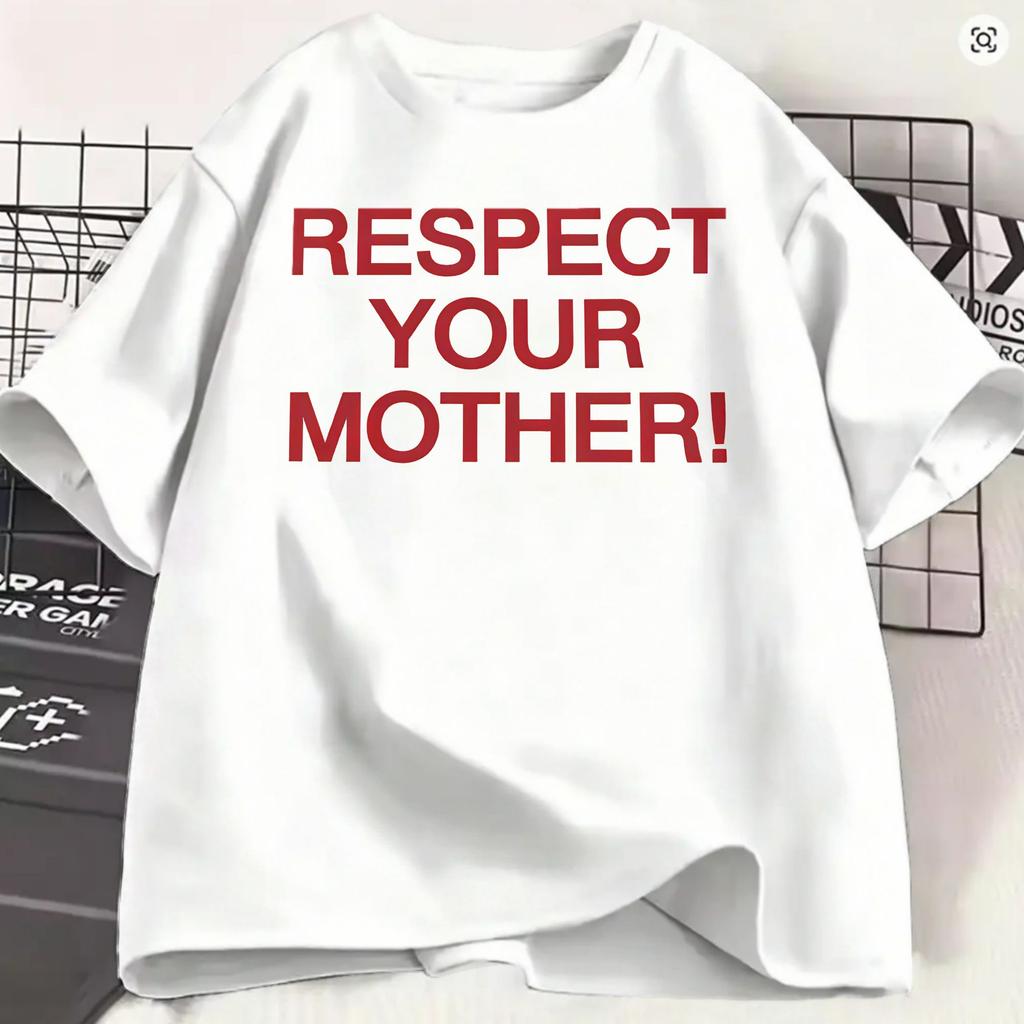 Respect Your Mother TShirt For Unisex Harrys Styles Together Tour Novelty Pure Cotton Tees Crew Neck Short Sleeve Summer Clothes