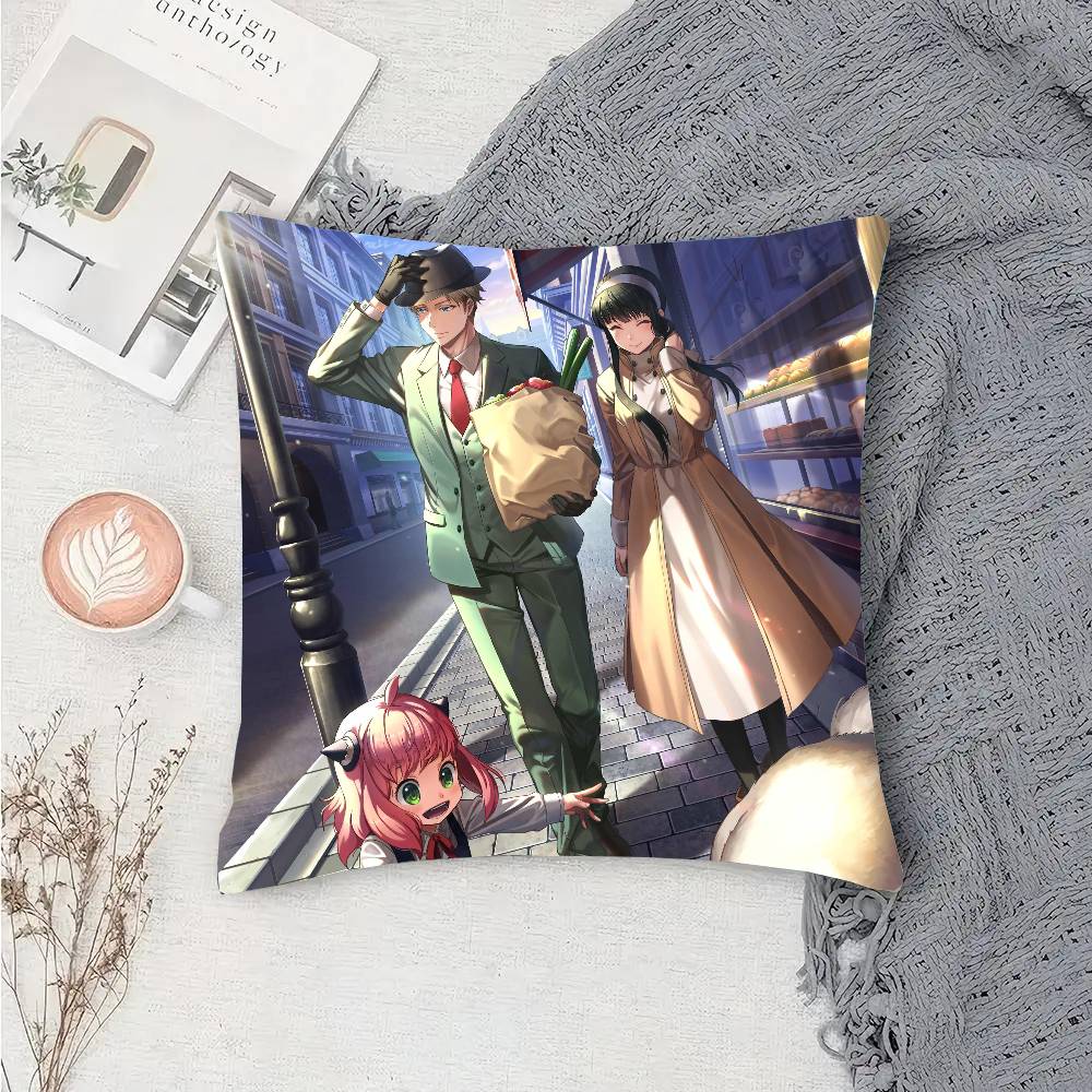 Anime S-Spy X Family Pillow Case Sofa Cushion Cover Room Home Decoration