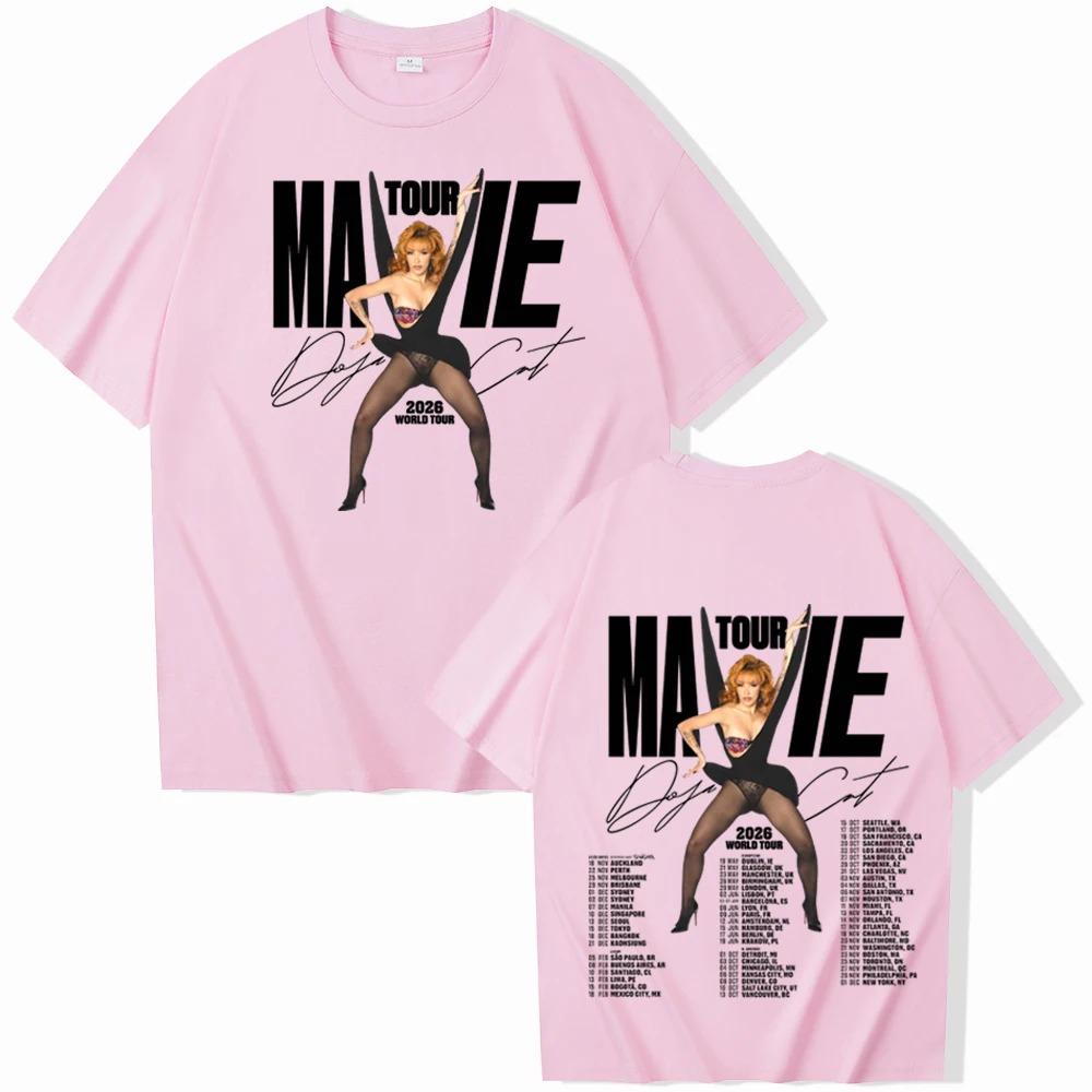 Doja Cat Ma Vie World Tour Graphic Print T-shirt Man Woman Harajuku O-neck Casual Cotton Shirt Oversized Gift