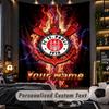 WandteppichFC St. Pauli Personalisierter Wandbehang mit individuellem Namen und Text, Heimwanddekoration