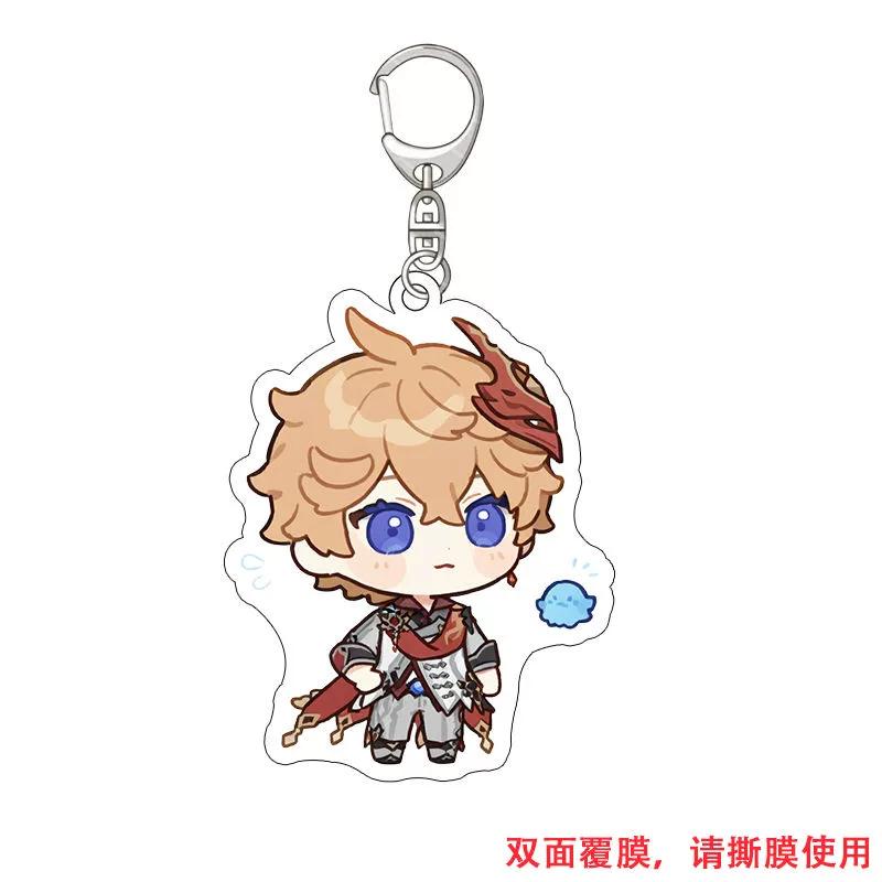 Genshin Impact Surrounding Acryl Schlüsselanhänger Anhänger Q Version Mandrill 77 Cloud Naxi Da Pimeng Schultasche Doppelseitiger Anhänger
