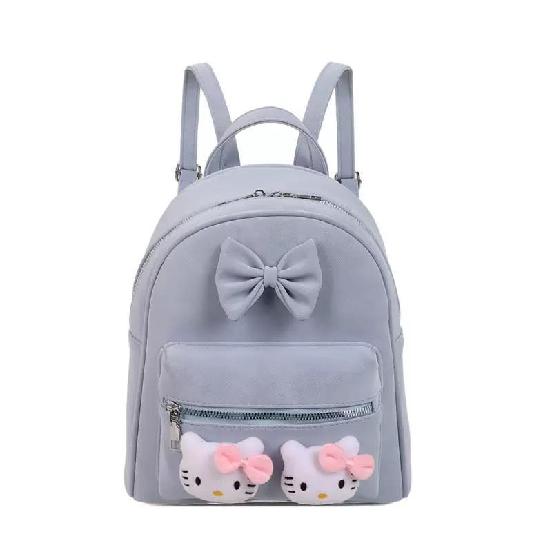 Sweet Hello Kitty Plush Doll Decoration Student Mini Backpack For Daily Use