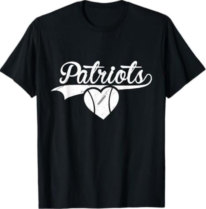 Спортивная команда Patriots Школьная мужская женская футболка S разноцветный