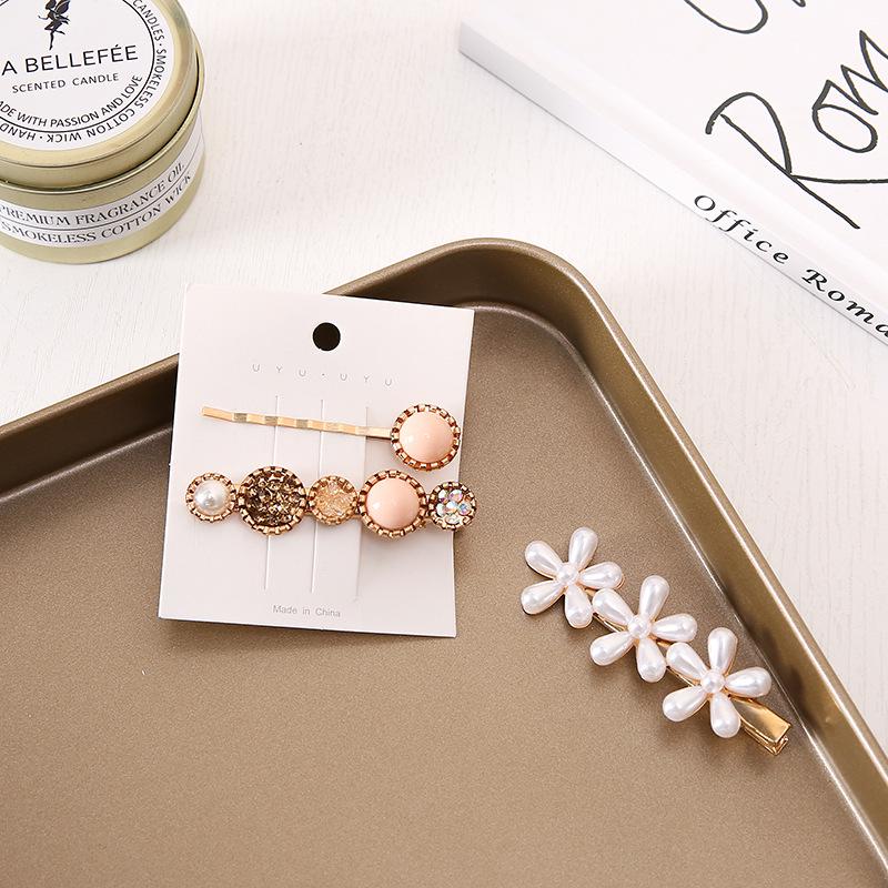 Luxury Pearl Bow Feather Hair Clip - Korean Style Bangs Accessory