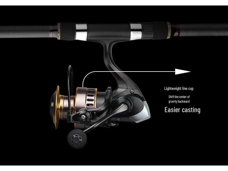 Flying Heron All-Metal Long Cast Fishing Reel with Deep Spool for Sea Rods