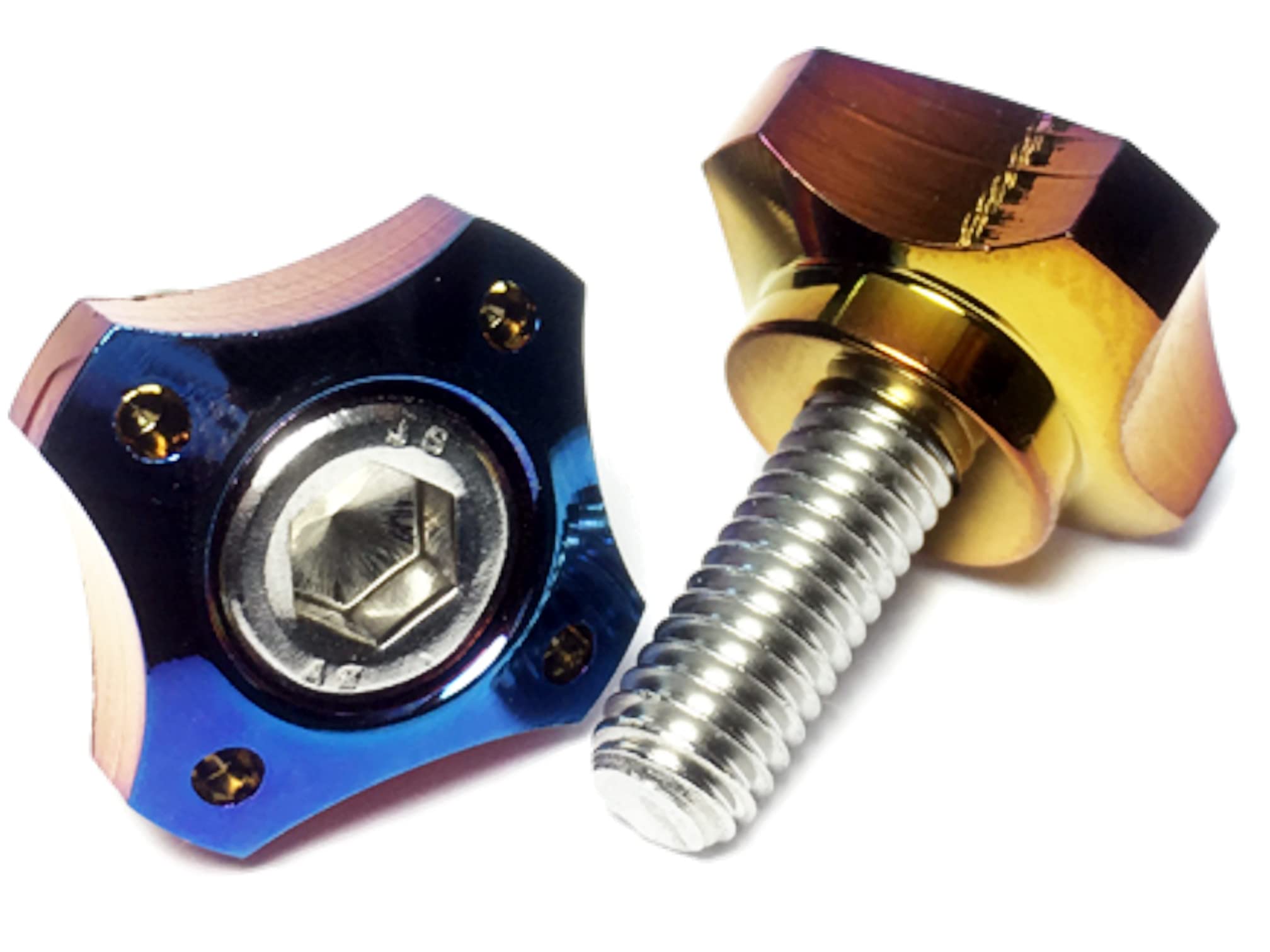 

COTRAX License Plate M6 Stainless Steel Bolt Made in Taiwan, Anodized Dress Up Custom, M6