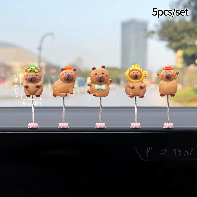 Miniature Capybara Mini Kapibare Action Figures Hot Capybara Model Home Decoration Kids Gift Diy Micro Landscape Ornament