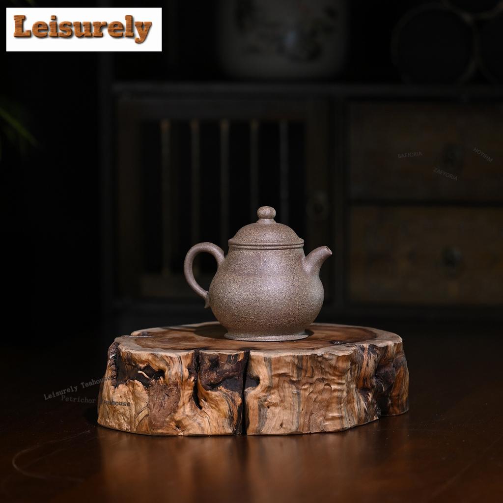 111ml Traditional Yixing Purple Clay Teapots Handmade High Pan Pot Raw Ore Downhill Mud Kettle Zisha Tea Set For Tea Supplies