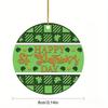 2D Flat "Happy St. Patrick's Day" Green Acrylic Irish Theme Decoration Sign, Suitable for decoration, Wall, porch, Room, Villa, accents Home, Hallway,