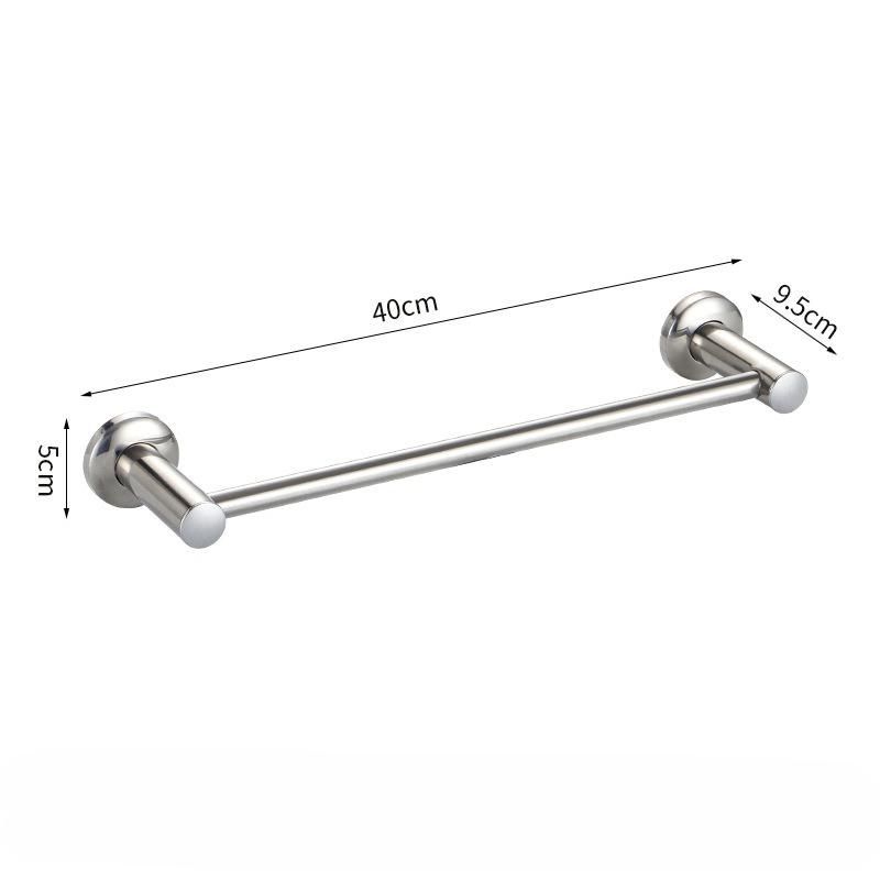 Stainless Steel Stainless Steel Double Towel Bar Wall Mounted Towel Rack Shelf Brushed Bathroom Towel Holder Accessories