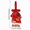 Exquisite Broom Dustpan Pendant Chinese Knot Copper Coin Mini Broom Hanging Ornaments Red Portable Door Handle Pendants