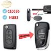 Yocasty Modified For Peugeot 207 307 308 407 607 For Citroen C2 C3 C4 C5 Berlingo Flip Remote Car Key Shell Case Cover Hu83 Va2