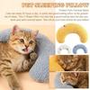 Little Pillow for Cat Fashion Neck Protector Deep Sleep Puppy U-Shaped Cat Pillow Kitten Headrest Dog Sleeping Relaxation Pillow
