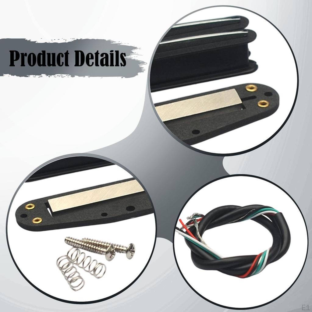 Lightweight Mini Humbucker Pickup Accessory, Easy To Install, , Compact, High Performance, Rail