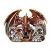62KD Scary Dragon Skull Sculpture Halloween Decorative Resins Ornament Spices Stand