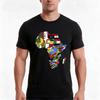 Africa Map With Flags Tshirt Summer Casual Cotton Tee Oversized Streetwear Tops Vintage Graphic Print Unisex Unisex Unisex