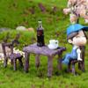 Dollhouse Accessories Mini Miniature Micro Landscape Garden Furniture Ornament Table and Chairs