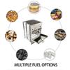 Portable Folding Stainless Steel Charcoal Stove Lightweight Wood Burning Camp BBQ Grill For Outdoor Cooking