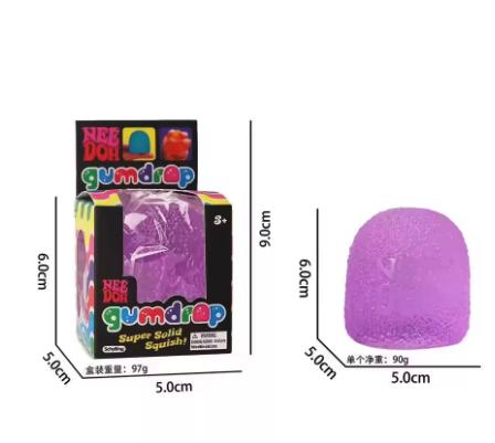 Super Stevige Squish IJs Textuur Sensorisch Speelgoed Schattig Kleurrijk Stressverlichter Fidget Squishy Speelgoed Zacht Knijp Cadeau voor Jongens Meisjes