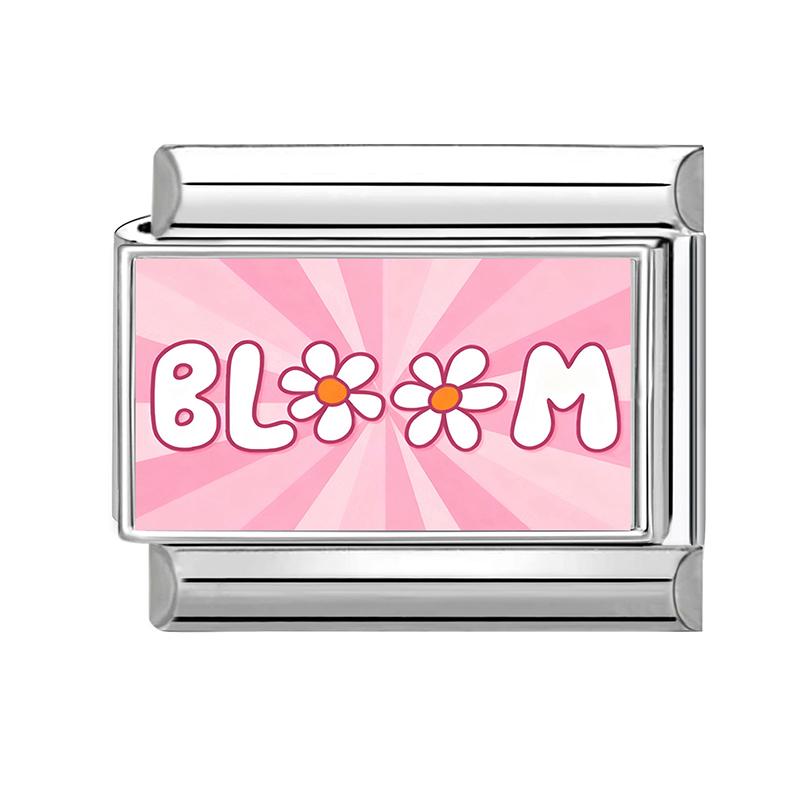 New Pink Y2K Strawberry Cherry Heart Cat Dog Flower Bow Italian Charm Links Fit 9mm Stainless Steel Bracelet Women DIY Making