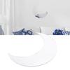 Moon Shape Mirror Wall Sticker Acrylic Decorative Background Decal for   Corridor