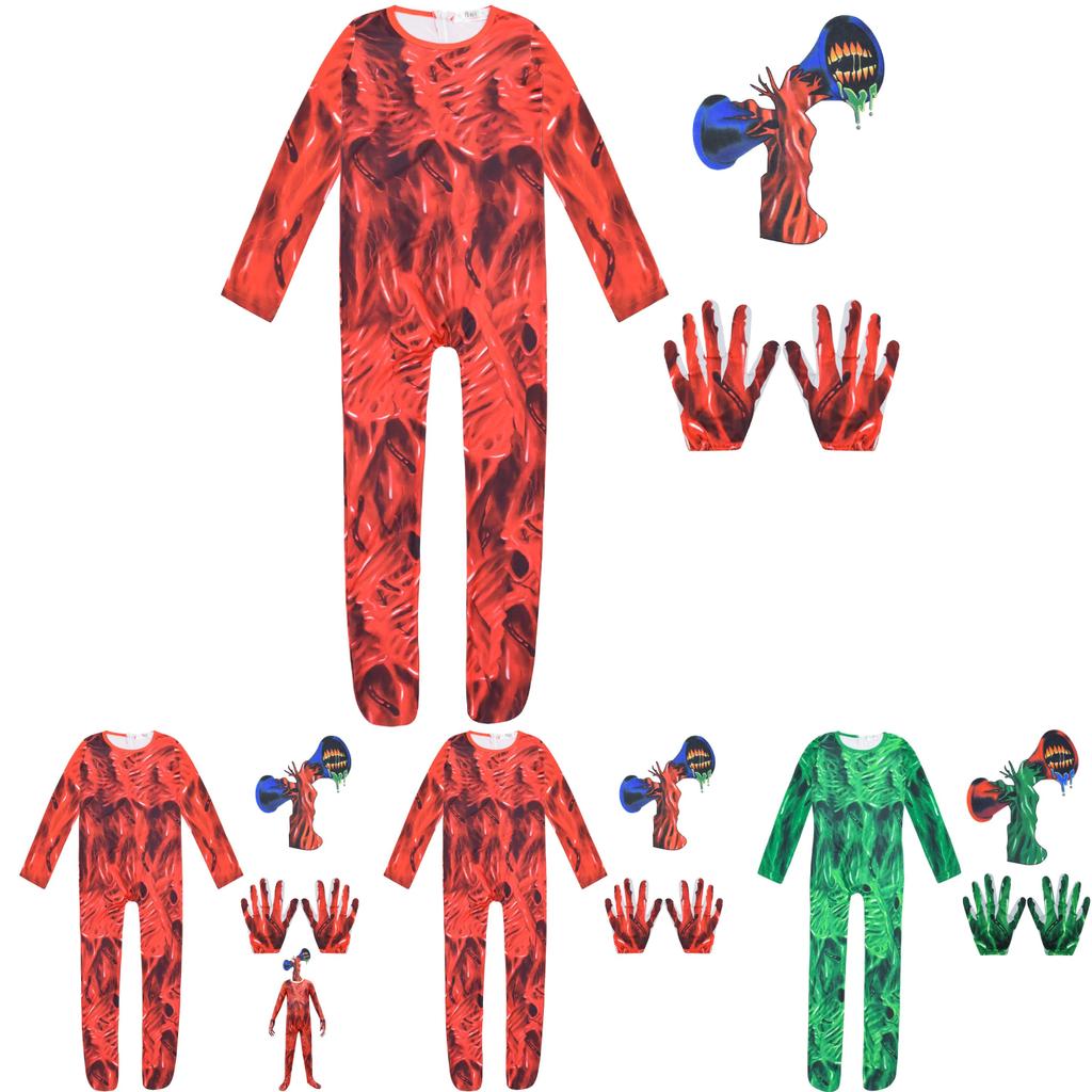 Siren Head Horror Cosplay Costume For Kids Eye-catching 3d Design And Vibrant Colors