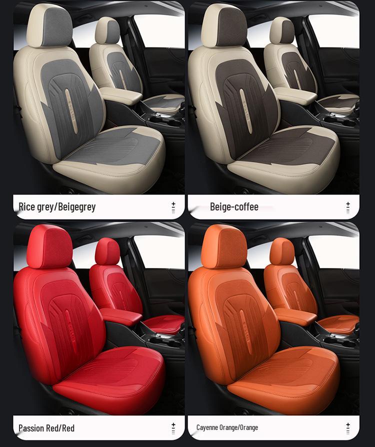 Chevrolet Malibu XL Seat Cushion: Full Surround, Leather & Linen, Four-Season Cover for 5-Seater