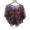 Retro Beaded Sequin Shawl Vintage Flapper Evening Cape Sheer Mesh Embroidery Leaf  Women Bolero Party Accessories