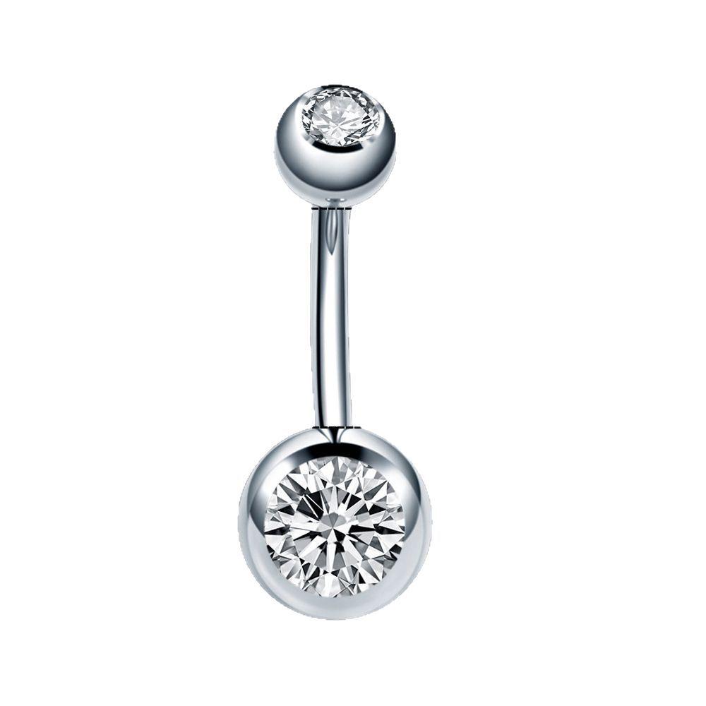 Trendiger Edelstahl Bauchnabelring Schmuck - Europäischer & Amerikanischer Stil