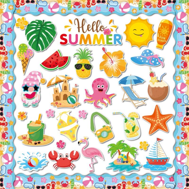 

Карточка для украшения доски объявлений с морскими животными, школьный класс, вечеринка, вырезание из бумаги, карточка-украшение «Подводный мир», бумага