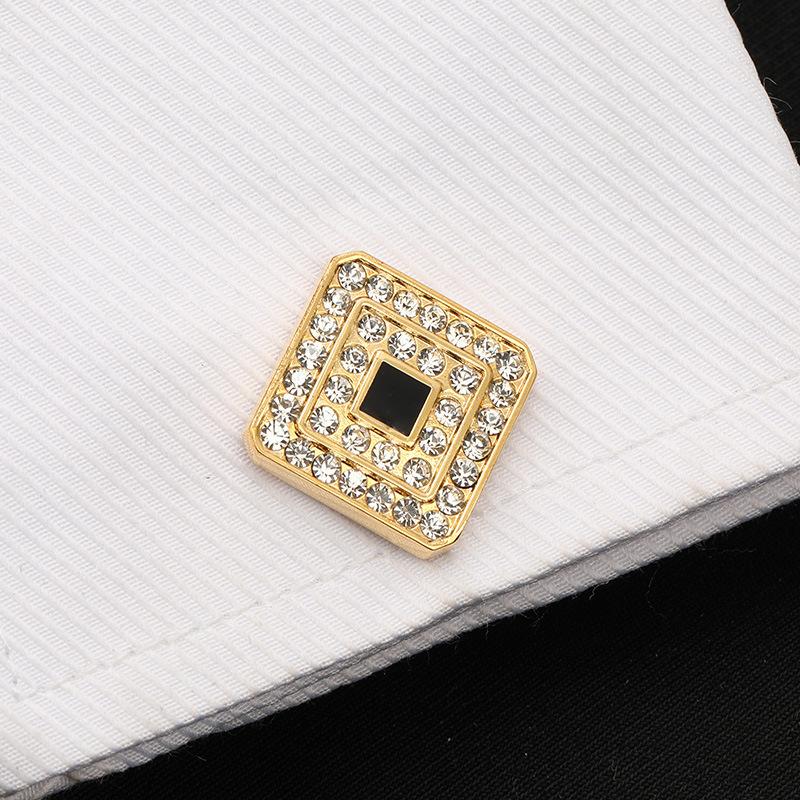 French Shirt Business Cufflinks Crystal Cuff Nails Men'S High-End Shirt Buckles Cuff Buckles Men'S And Women'S Gift Boxes