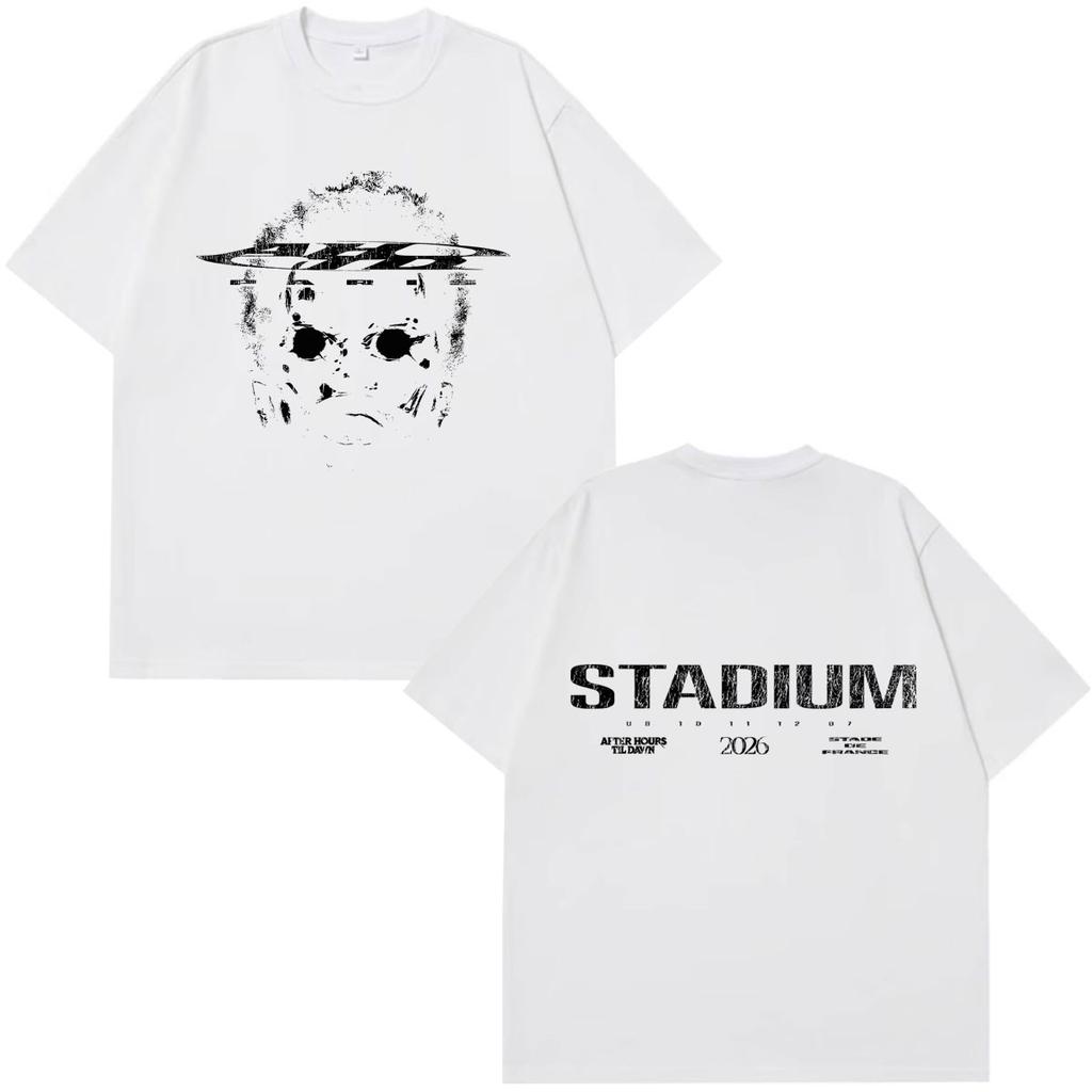 The Weeknd After Hours Til Dawn Tour 2026 T Shirts Unisexs Vintage Fashion Clothing Tshirt Hip Hop Short Sleeve Cotton Tshirts