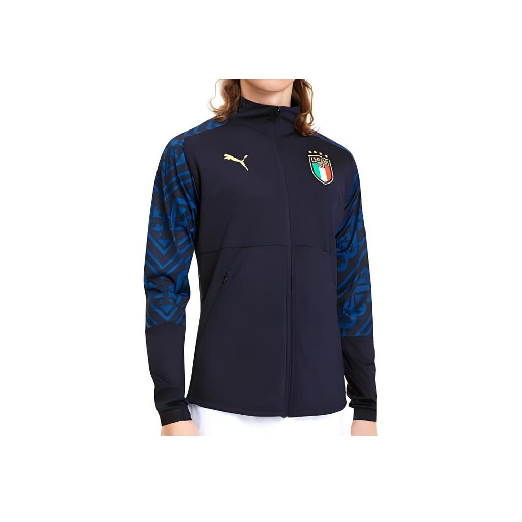 Puma Italienische Nationalmannschaft Fußball Trainingsjacke Herren Oberbekleidung Marineblau 757232-04