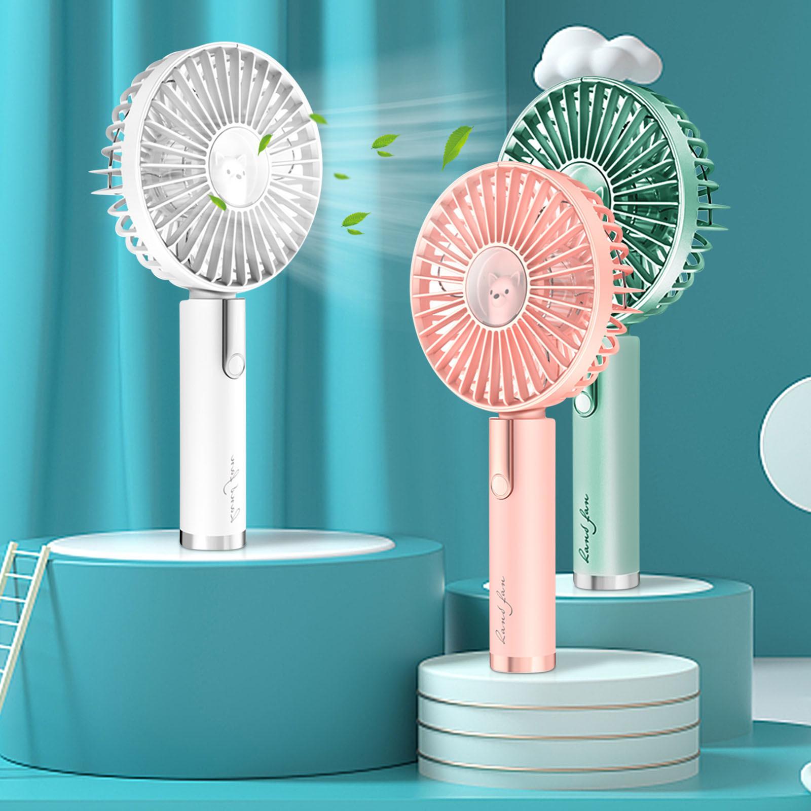 

Перезаряджуваний ручний портативний міні-вентилятор USB, маленький електричний вентилятор One Size зелений