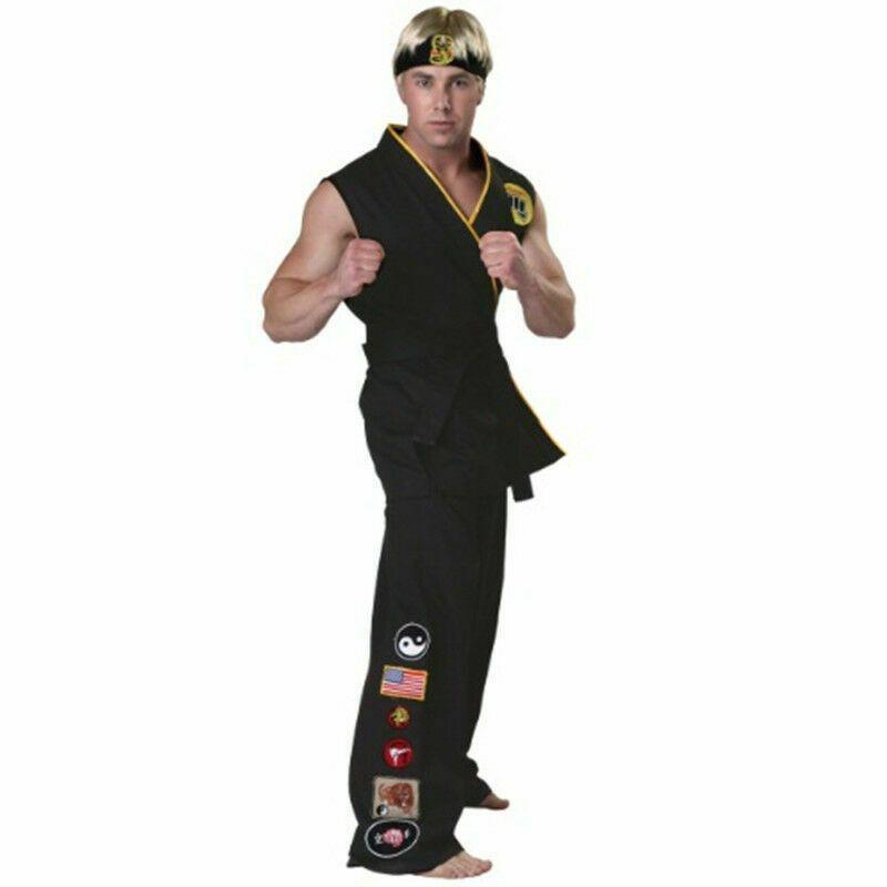 Authentic Cobra Kai The Karate Kid Saga Halloween Cosplay Costumes Taekwondo Party Set