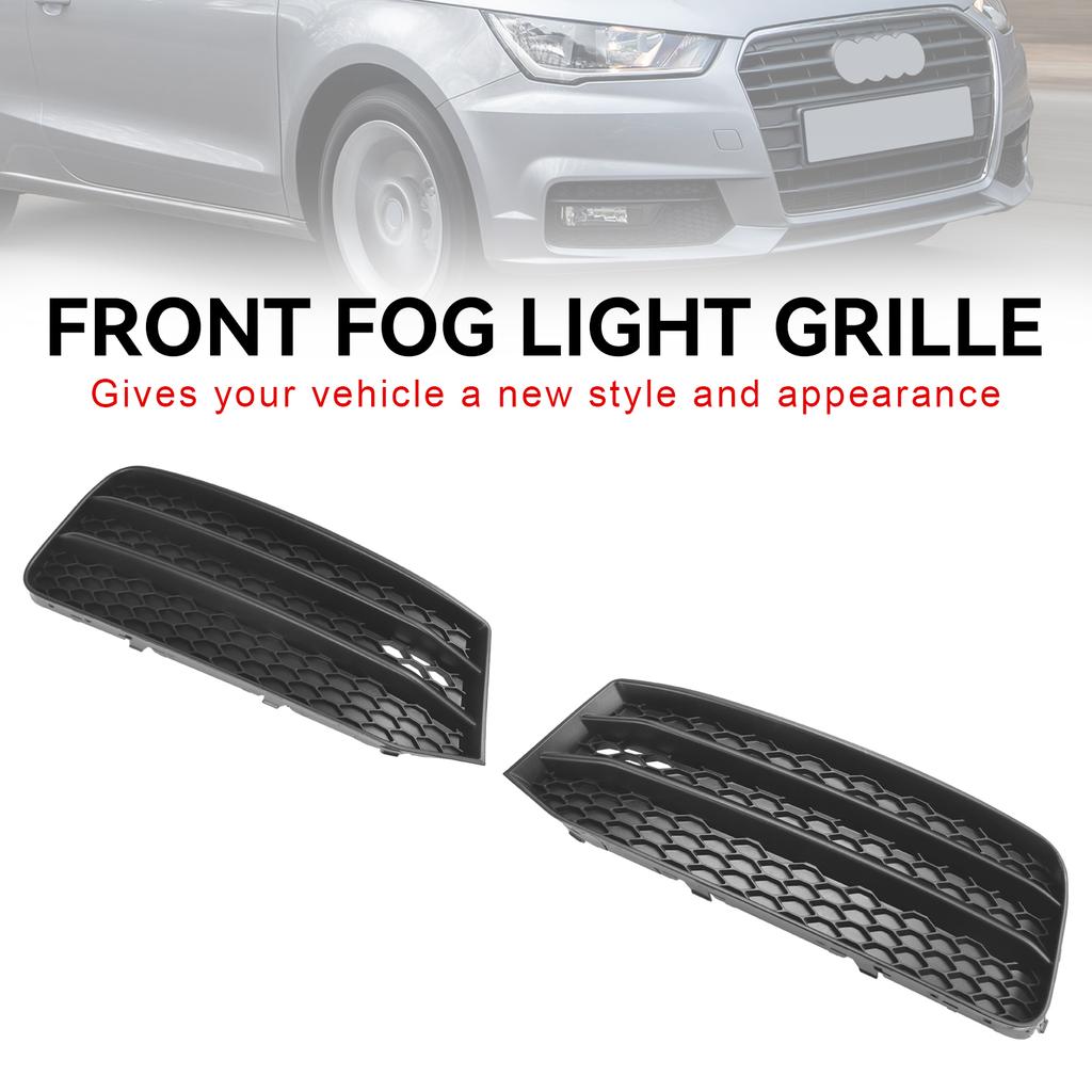 2PCS Front Bumper Fog Light Cover Grill Grille 8XA807681B 8XA807682B Fit A1 8X 2015-2018