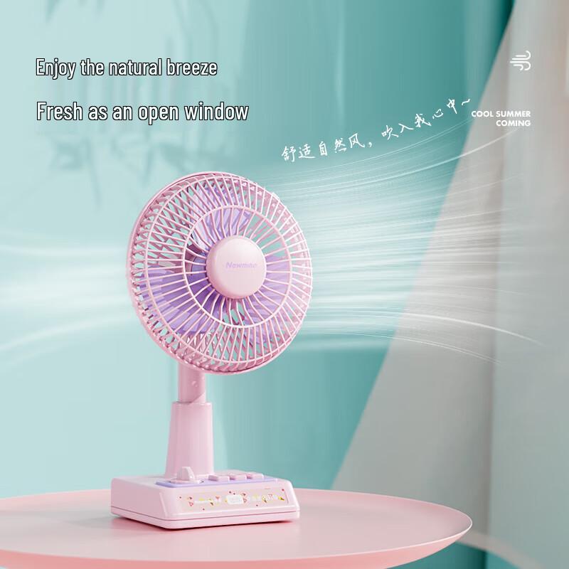 

Newmine USB Rechargeable Oscillating Desktop Fan