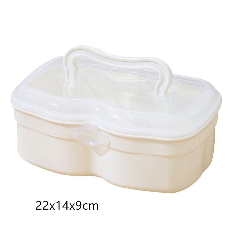 Mask Storage Box with Handle Household Dust-proof Sealed Large-Capacity Box Waterproof Dustproof Sundries Storage Box