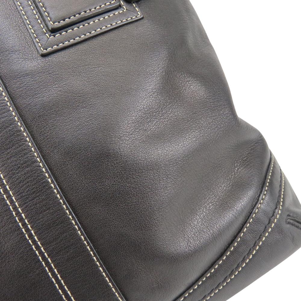 Used COACH Tote Bag F11098 Leather Black