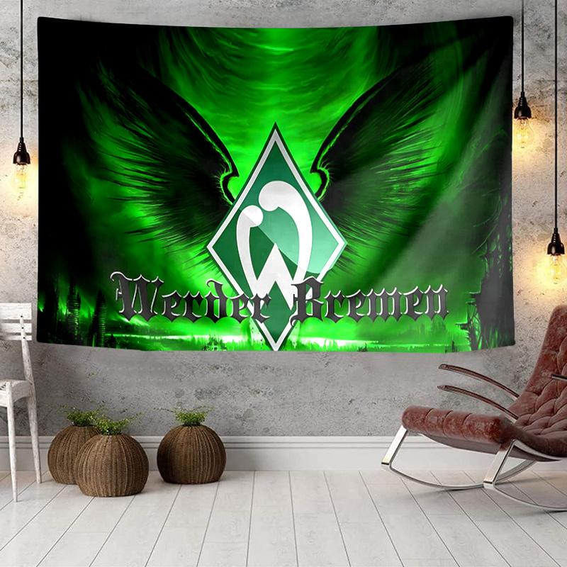 Green Bremen Pattern Tapestry, Unique Design Tapestry, Wall Decor for Bedroom,Livingroom, Playroom,Heartwarming Fan Holiday Gifts