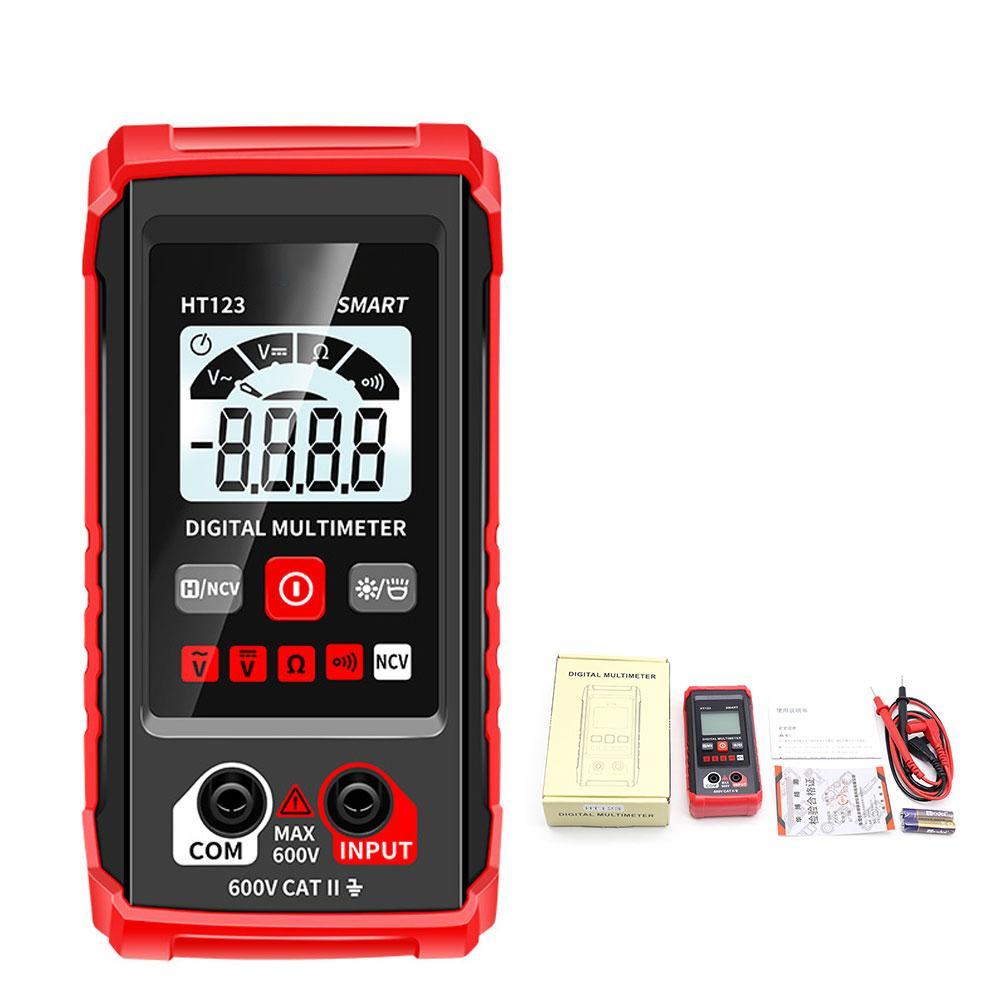 HT Automatic Digital Multimeter AC DC NCV Smart Multimeter Tester Multimetro Ohm Voltage Meter Auto Range 600V