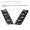 Car Hood Air Intake Louver Panel Engine ABS Cooling Vent Cover Trim AccessoryGlossy Black