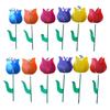 Flower Windmill Playset Toy for Spinners Faux Flower Artificial Windmill Outdoor Decors Pinwheels Yard Adornments
