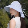Wide-brimmed open-top sun protection hat for women, summer outdoor breathable UV protection sun hat, hiking and mountaineering shawl hat