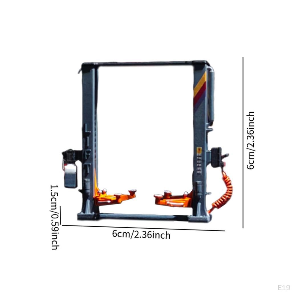 1/64 Scale Model Car Lift, Decorative And Creative Diorama, Lift for Garage Children