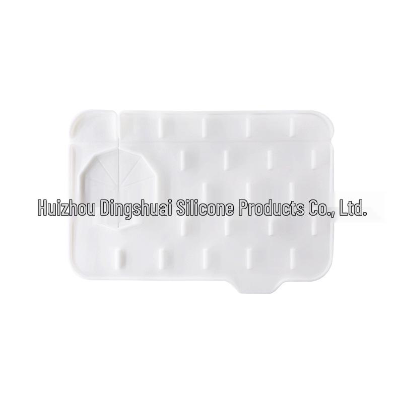 Dual-Sided Silicone Sink Mat: Splash-Proof, Quick-Dry, Kitchen & Bathroom Faucet Baffle.