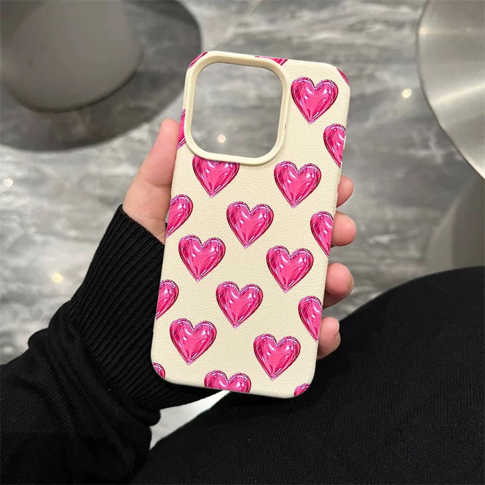 

Luxury Love Romantic Silicone Phone Case For iPhone 17 Air 17 16 11 12 13 Pro Max 14 15 Plus X XR XS Shockproof Girl Cover iPhone XR