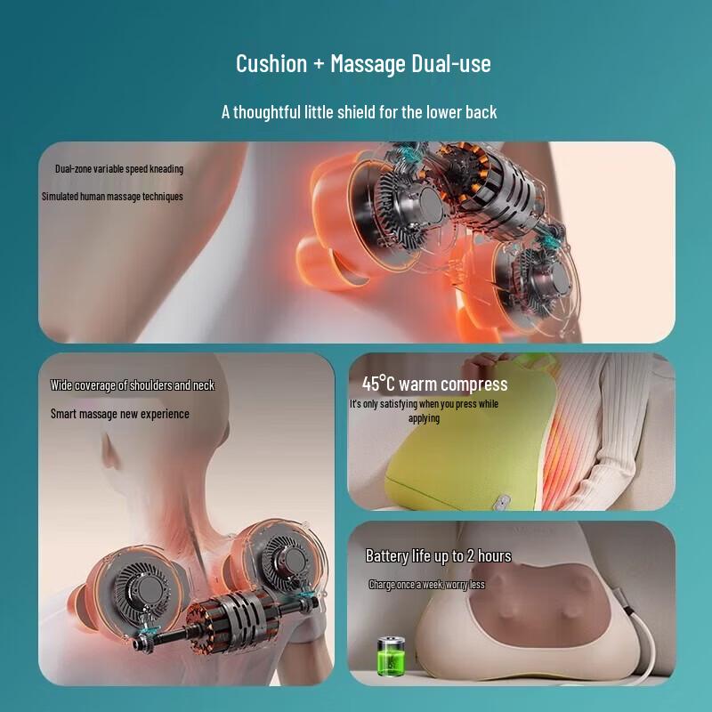 Aux Cordless Shiatsu Kneading Massager CN plug (adapter included)
