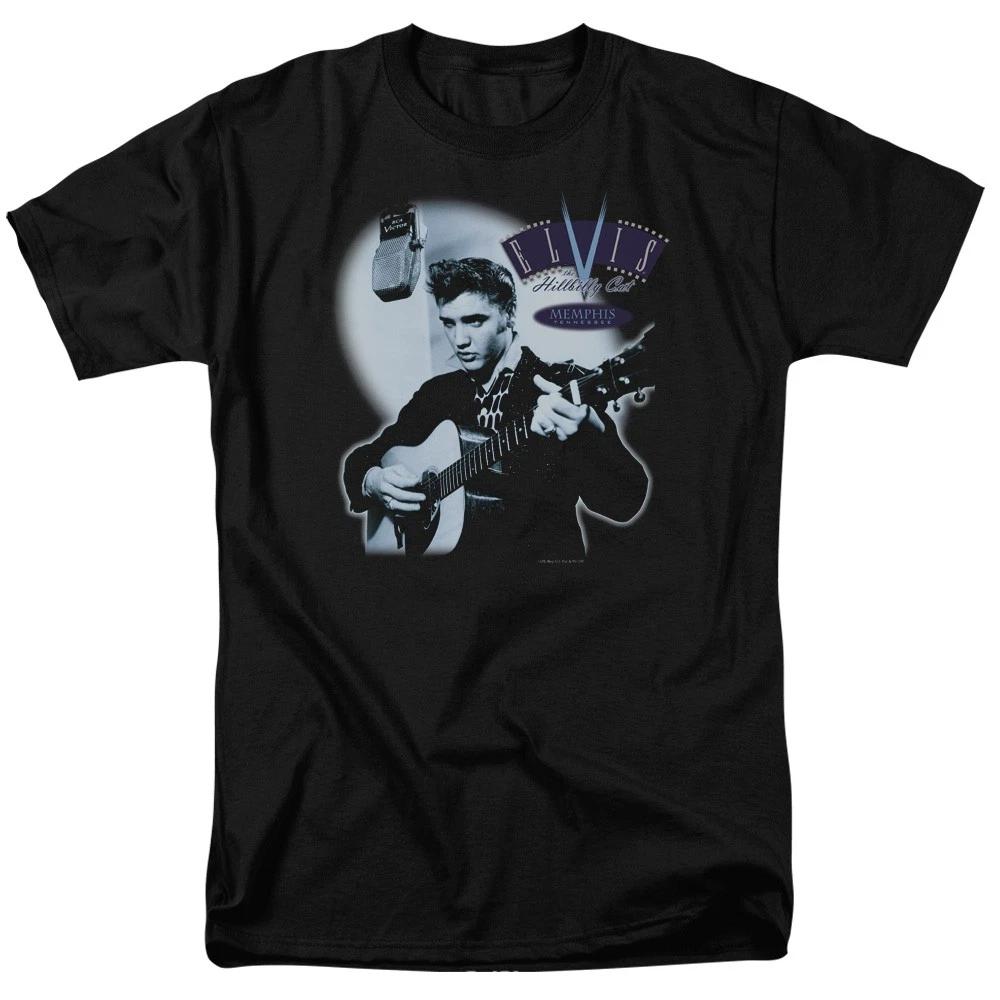 Elvis Presley - Hillbilly Cat -  Unisex Short Sleeve Children s T-shirt - Black 130